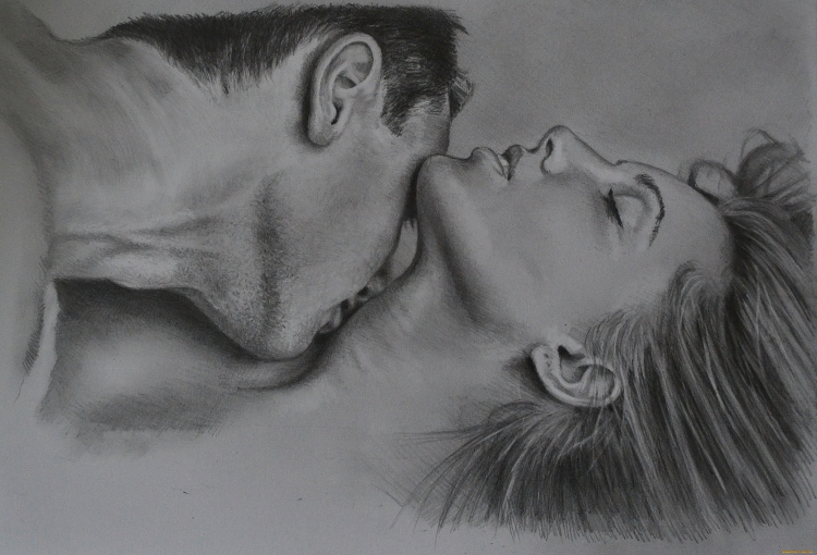 Мужчина и женщина рисунок карандашом (35 фото)