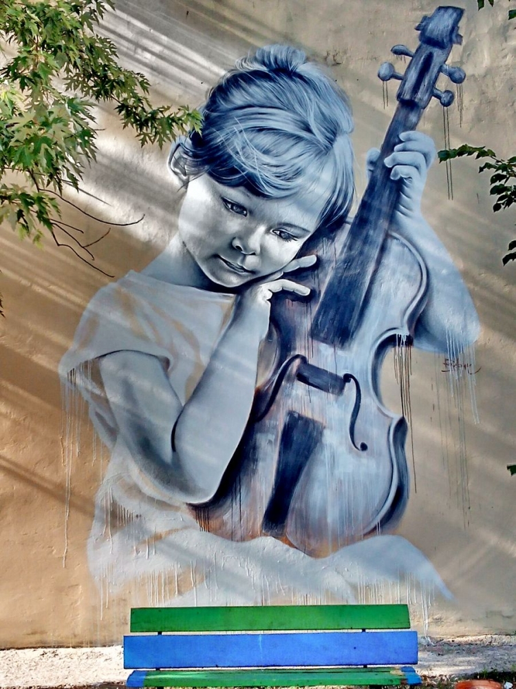 Девочка со скрипкой рисунок (39 фото)