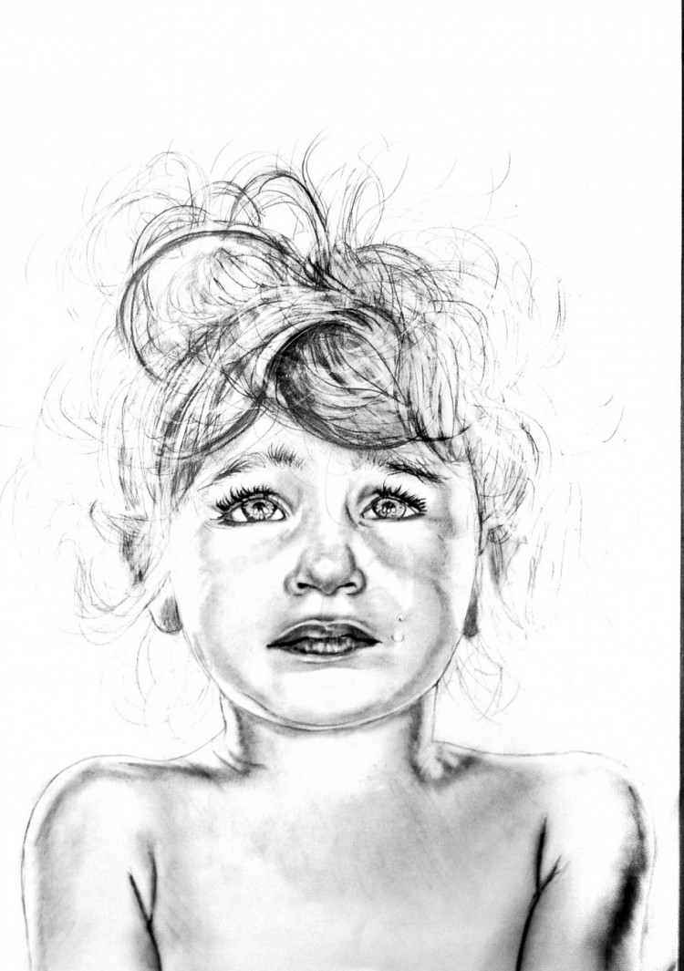 Плачущая девочка рисунок (41 фото)