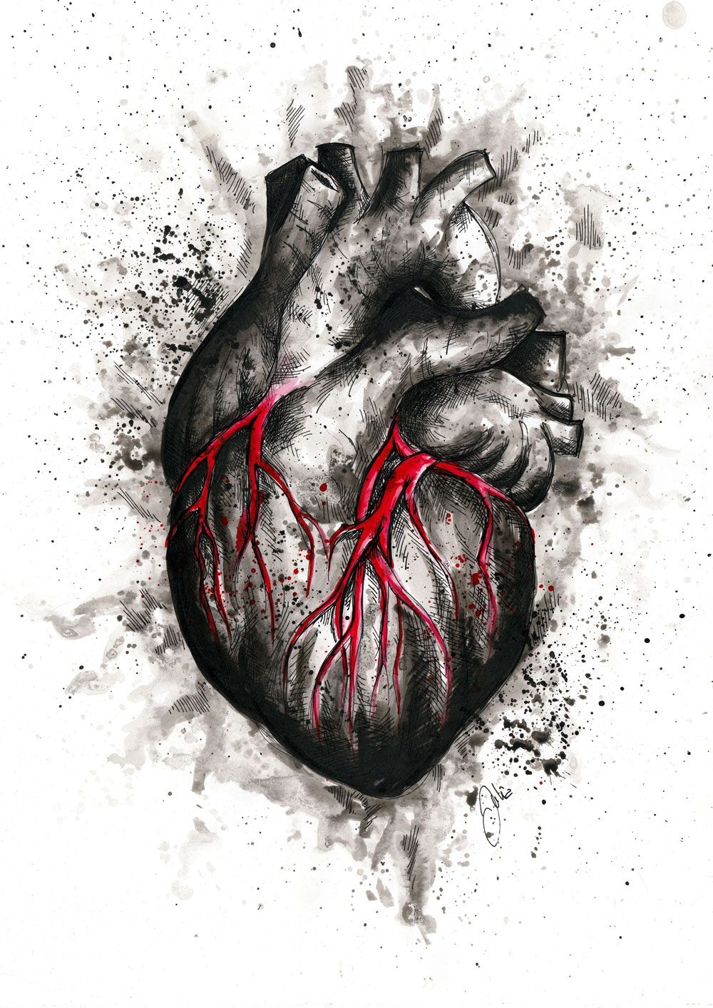 картинки страшные сердце