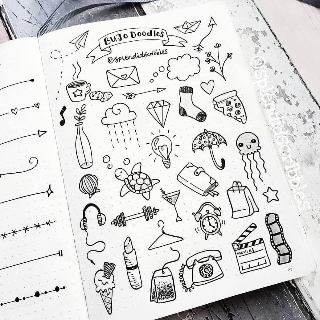 Идеи для срисовки красивые для личного дневника для подростков (90 фото)