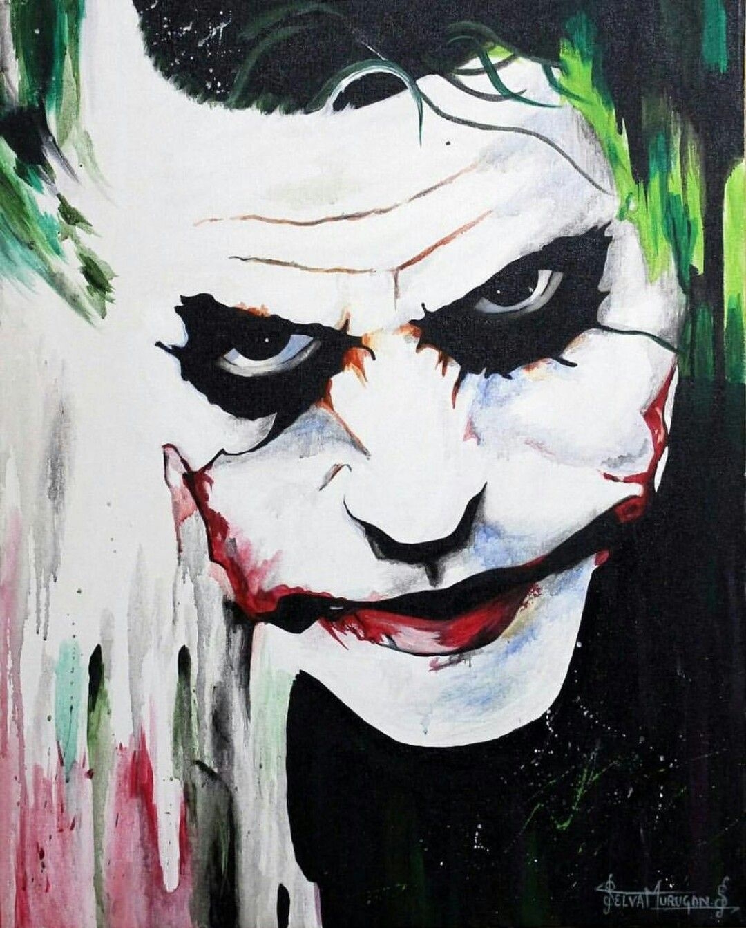 Joker art. Джокер хит Леджер рисунок.