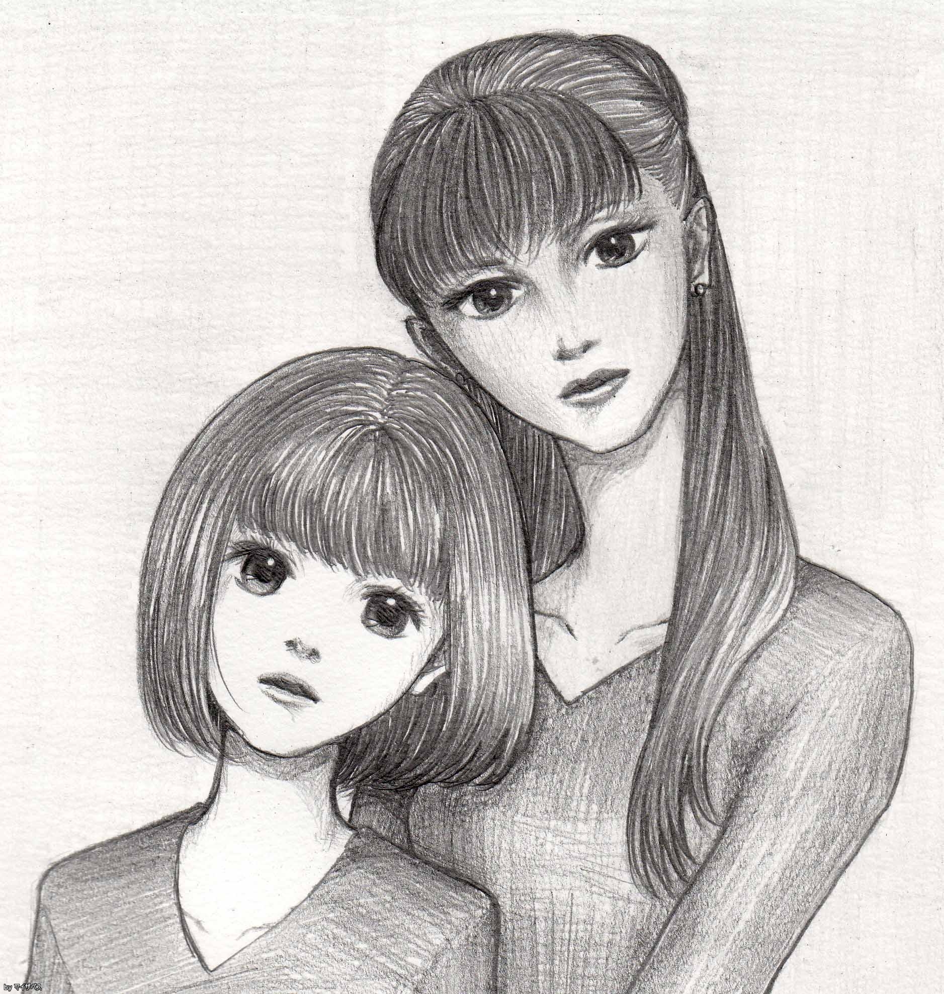 На рисунке 2 сестры рост младшей сестры