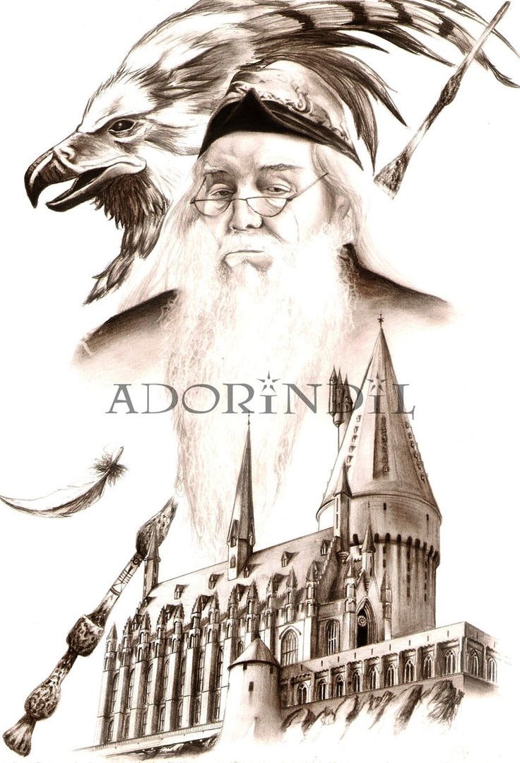 Альбус Дамблдор для срисовки