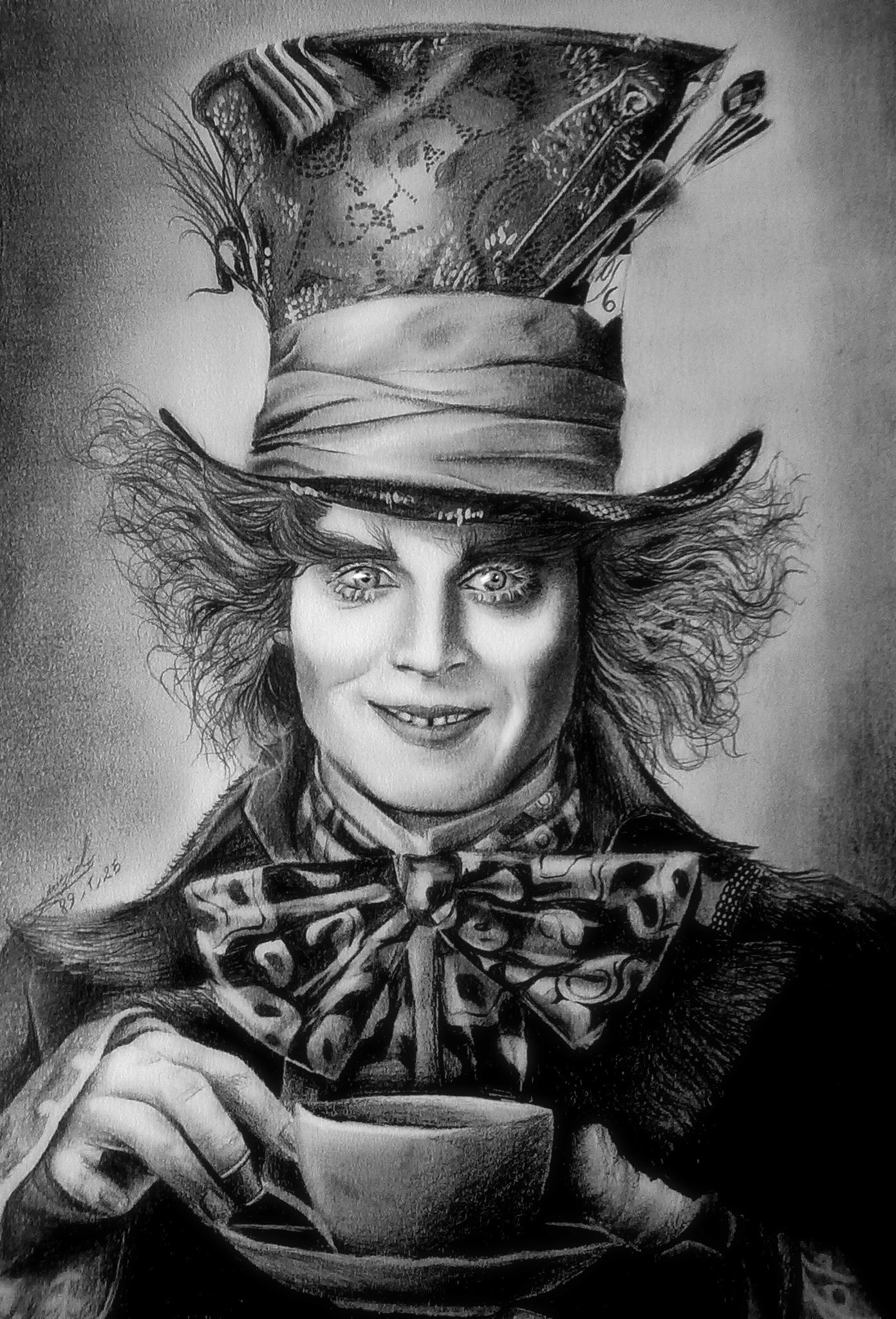 Как нарисовать безумного Шляпника из » Алисы безумие