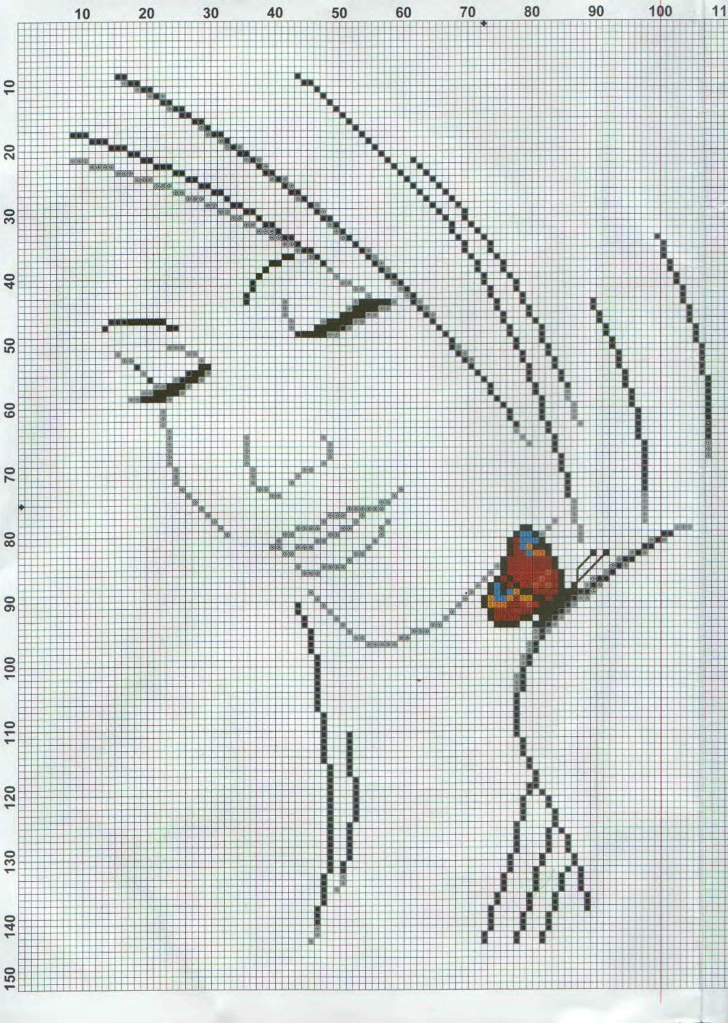 Оригинал - Схема вышивки «Портрет дамы Пик» - Автор «rybka6» - Авторы - Вышивка крестом