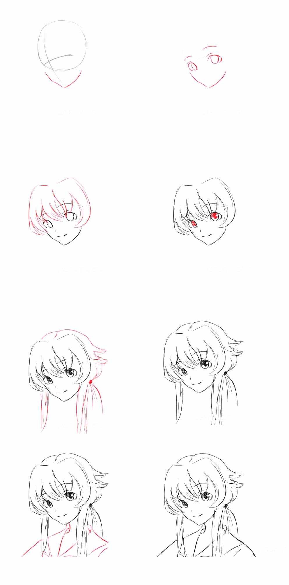 Как рисовать персонажей из аниме Наруто карандашом поэтапно