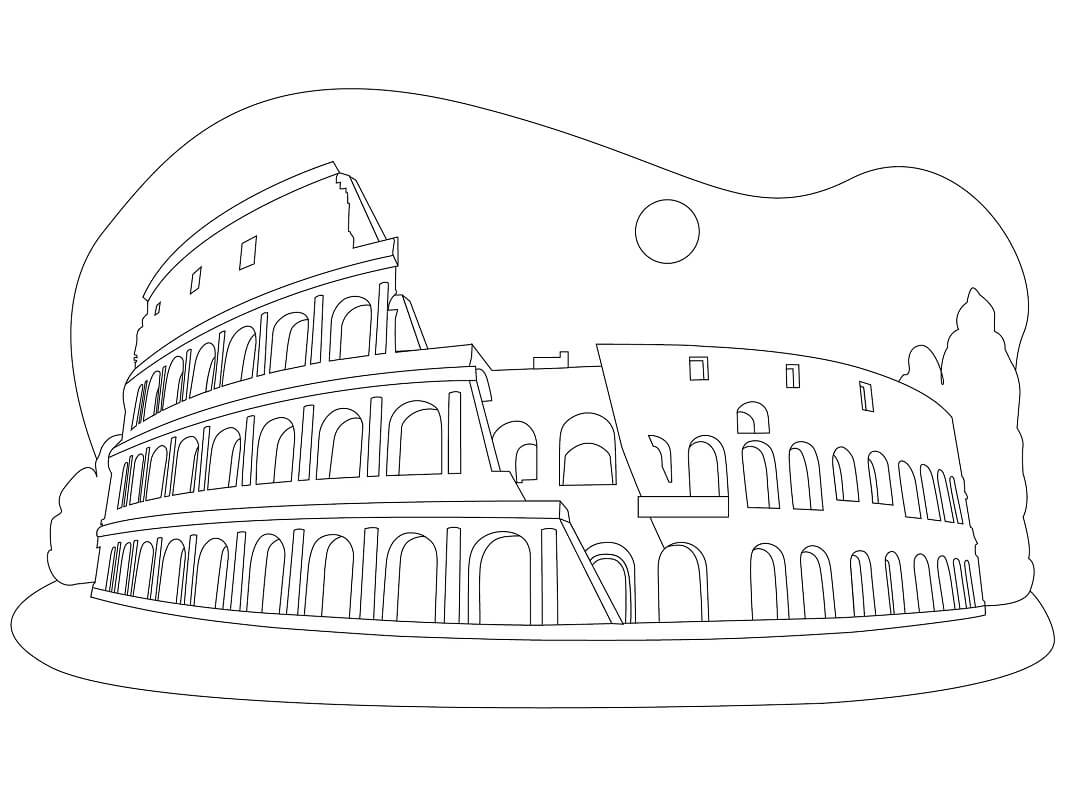 Черно-белый вариант Колизея