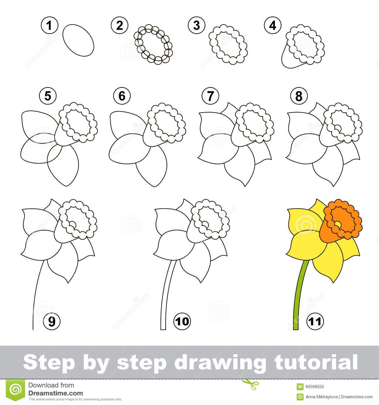 Как нарисовать цветы поэтапно. 57+ уроков