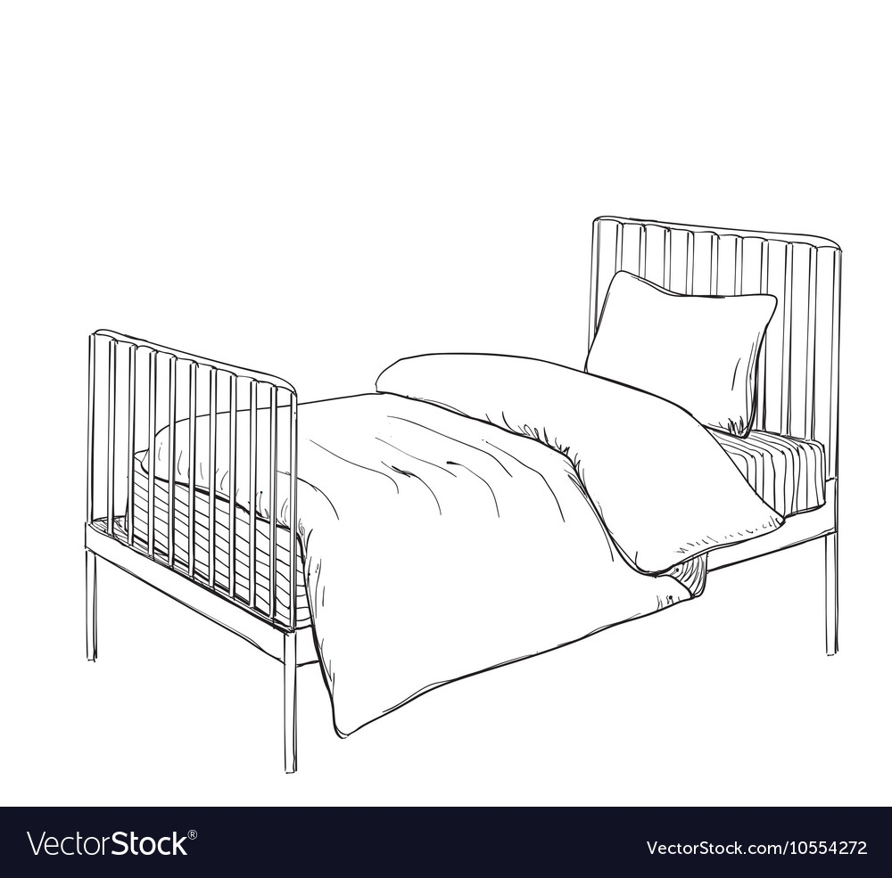 Эскиз кровати