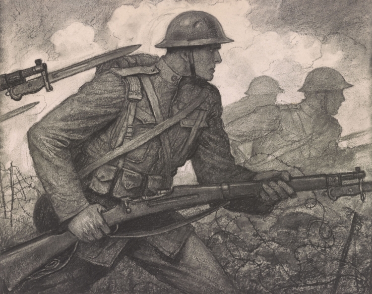 Зарисовки солдат второй мировой