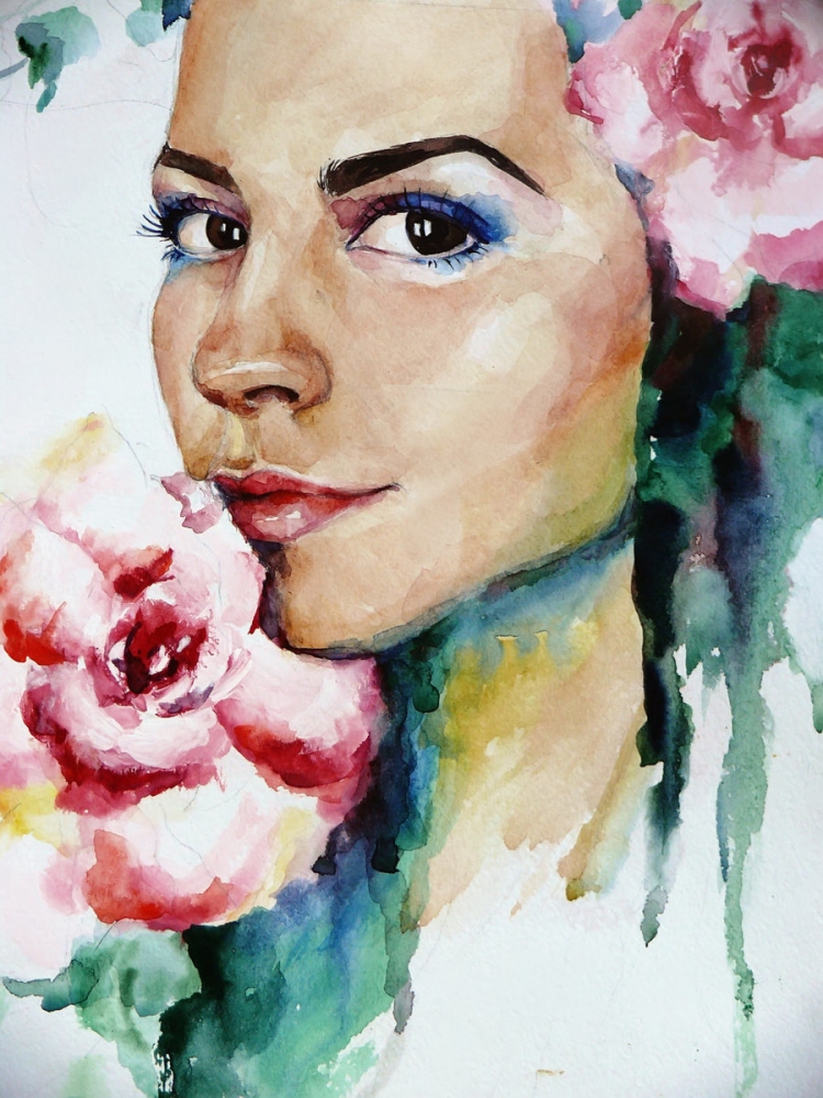 Портрет в цвете лёгкий