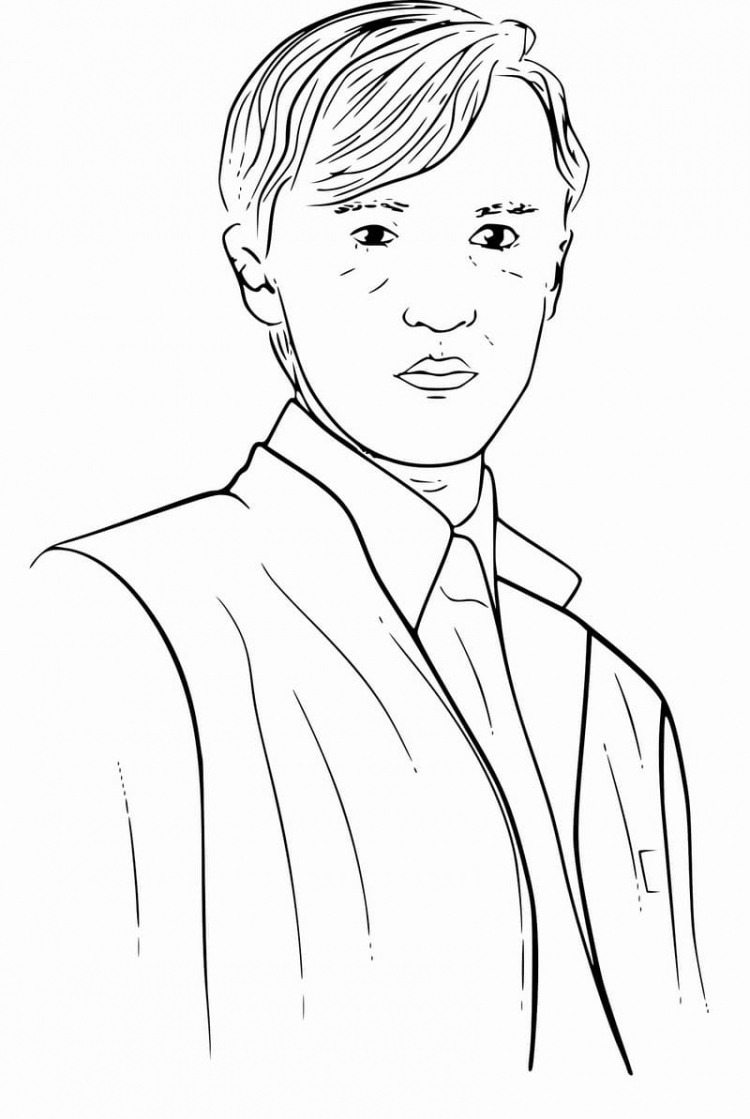Портрет Тома Фелтона карандашом