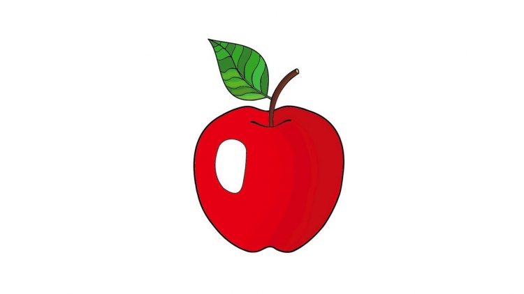 Яблоко рисунок поэтапно