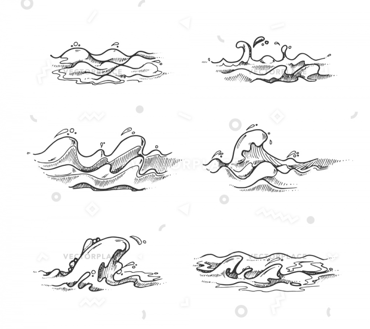 Вода эскиз