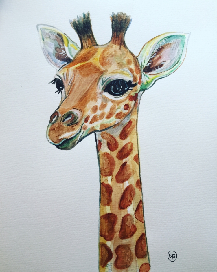 Поэтапное рисование жирафа