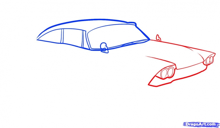 Поэтапное рисование автомобиля