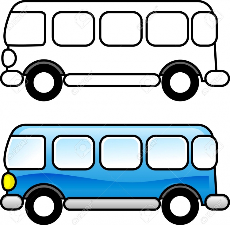 Автобус поэтапное рисование для детей
