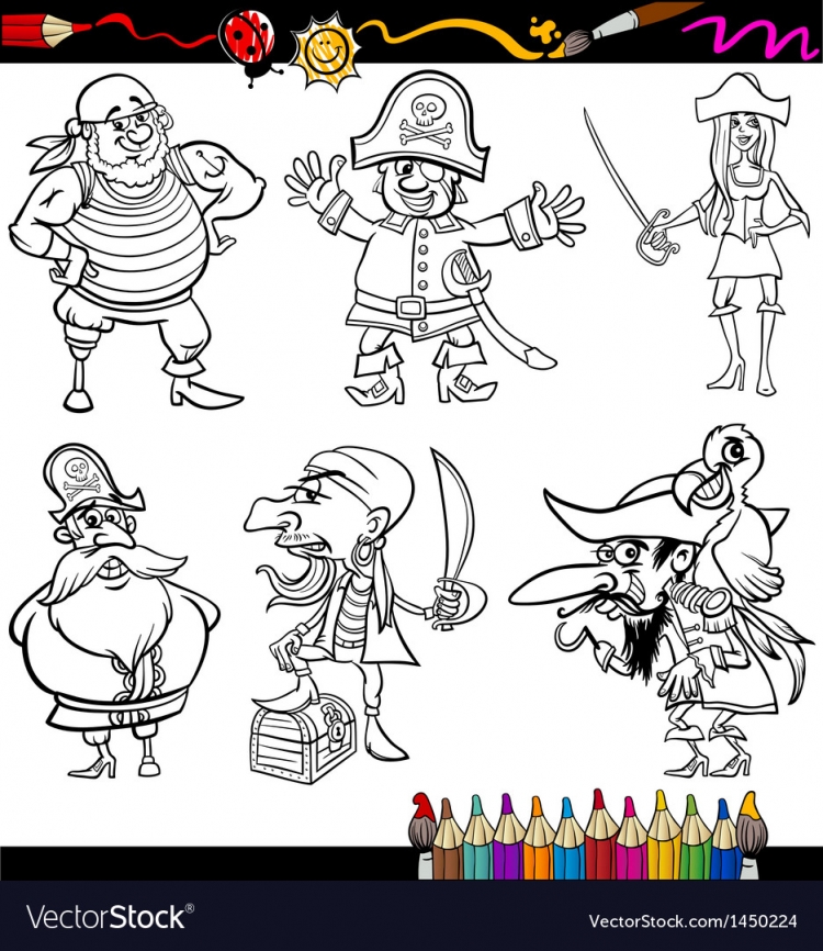 Поэтапное рисование пирата