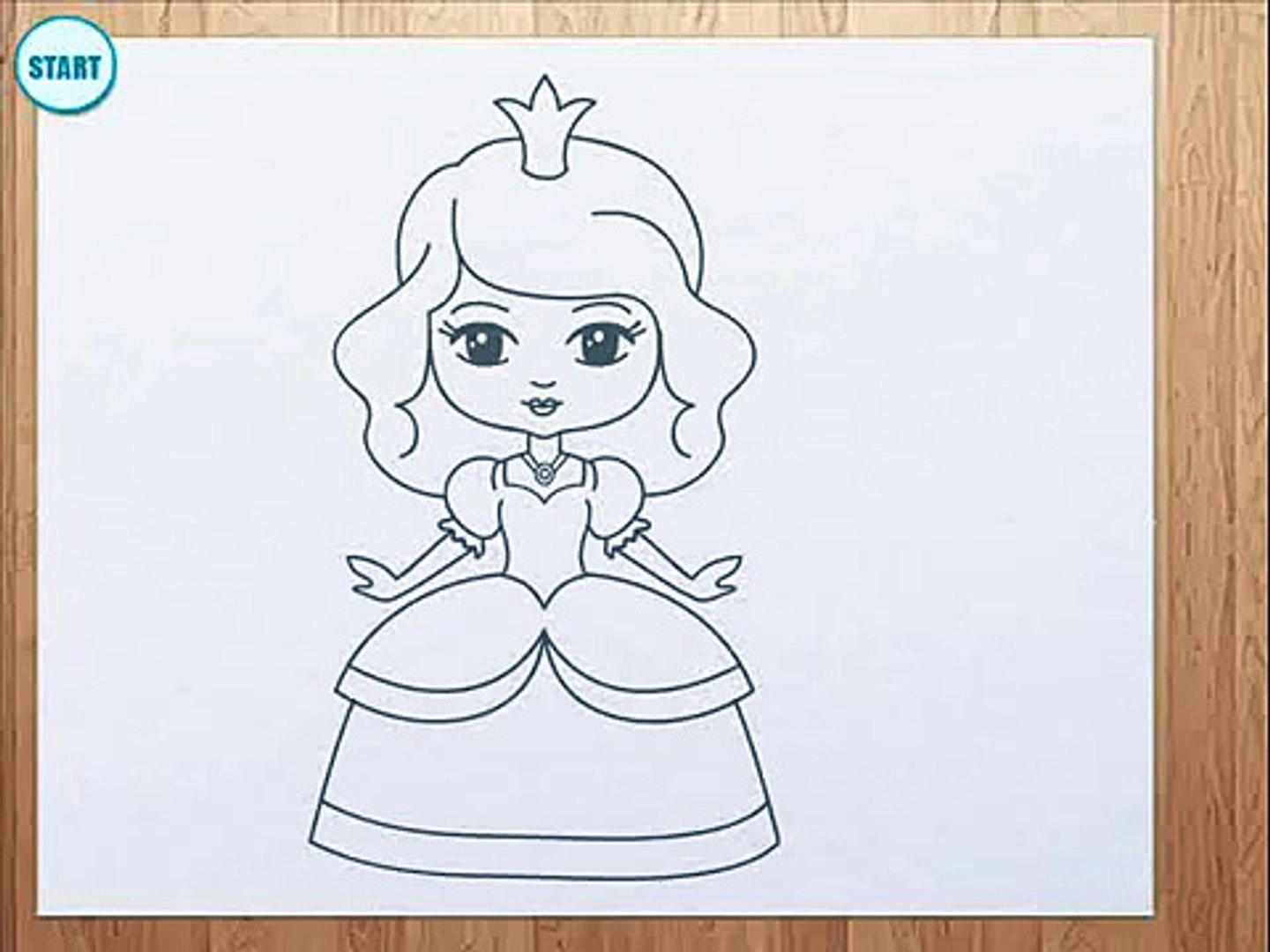 принцессы карандашом картинки легкие