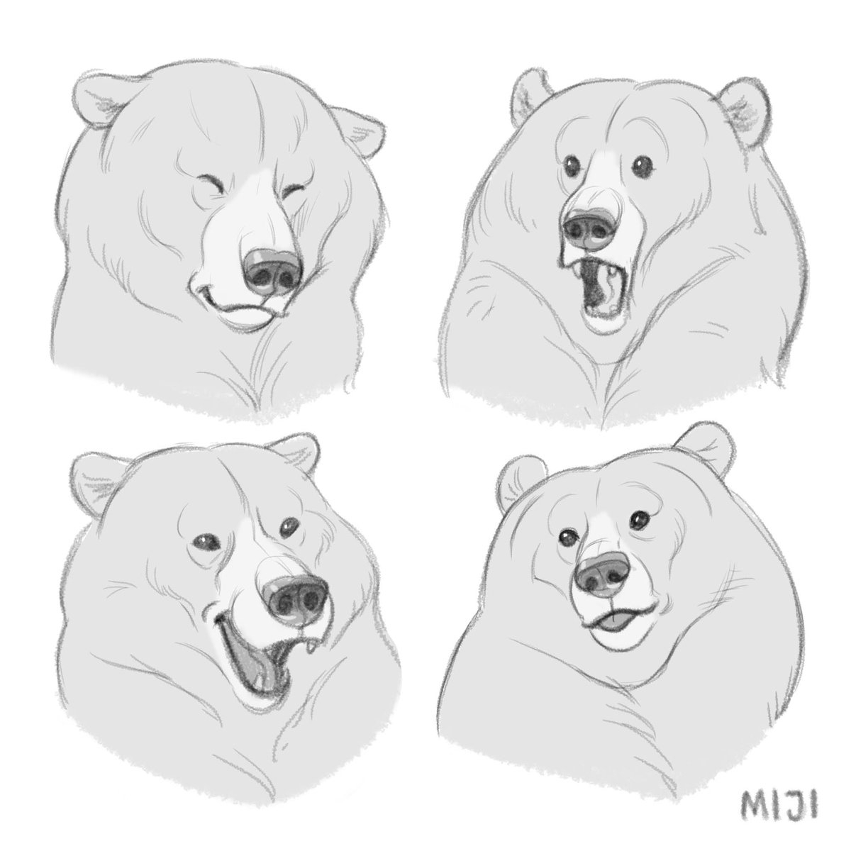 Медведь графика рисунок (46 фото) » Рисунки для срисовки и не только