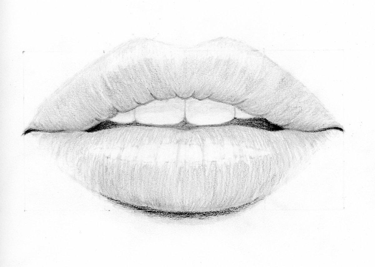 Черные губы нарисованные - 89 фото