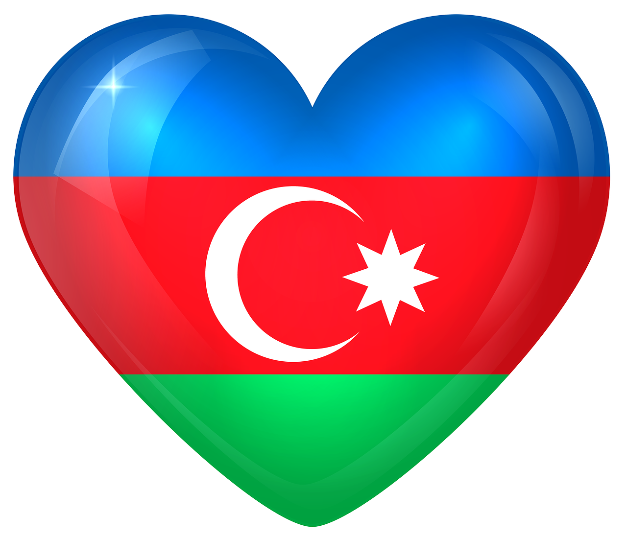 Azeri indir. Флаг Азербайджана.