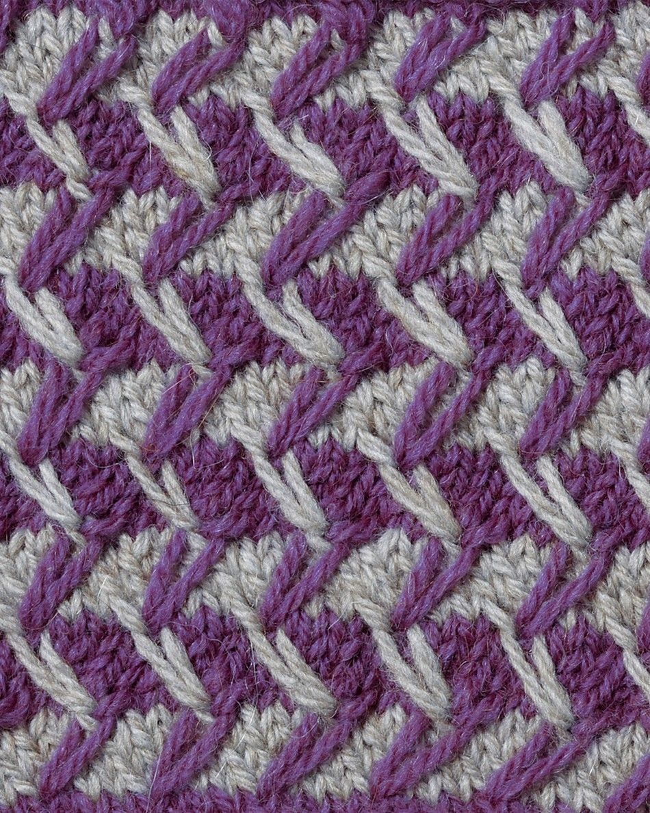 1 схема вязания узора — ткань