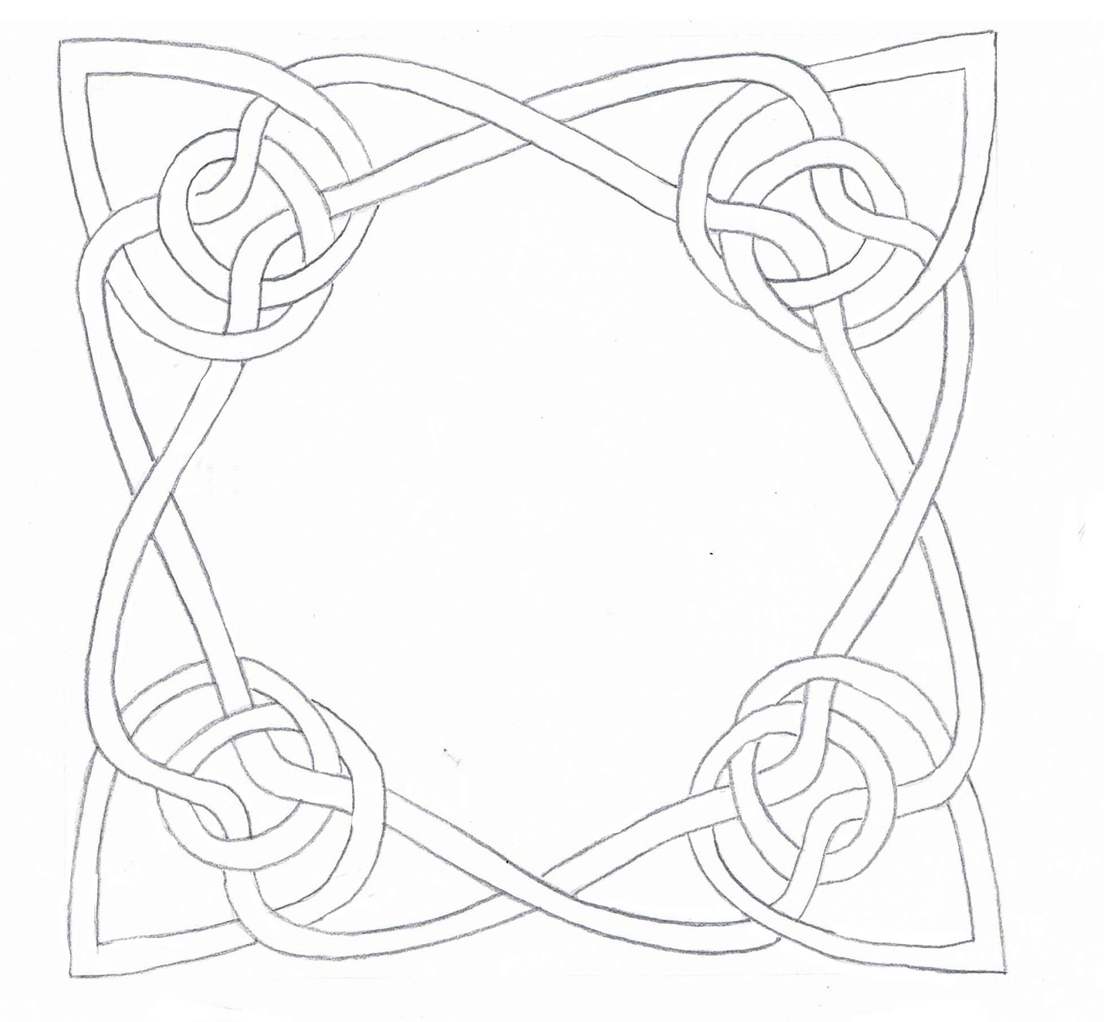 Схема: как легко нарисовать кельтский узел | Пикабу