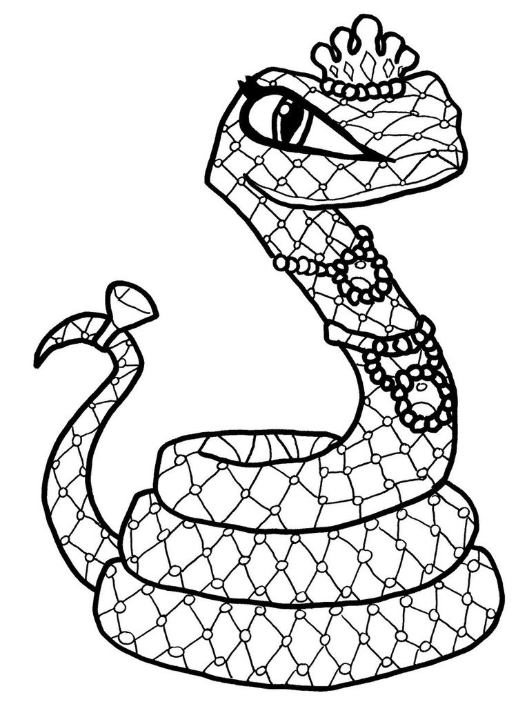 Раскраски змея скачать и распечатать бесплатно