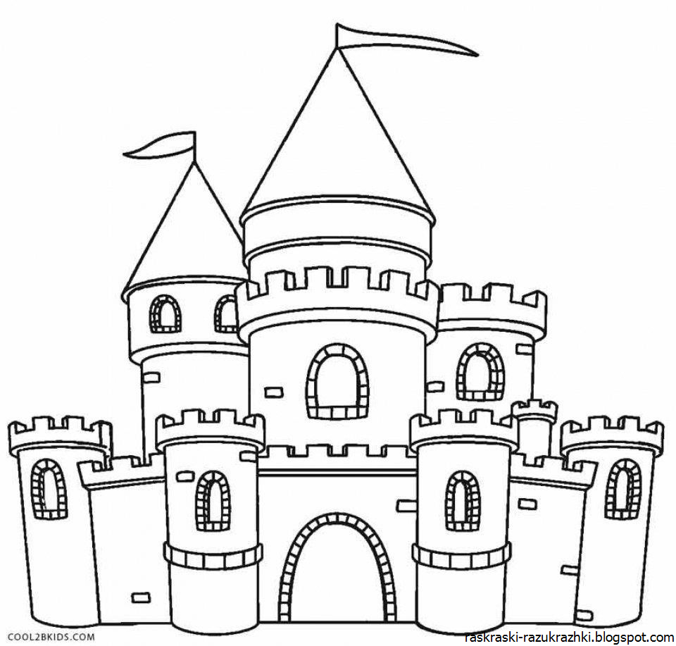 Картинки замков для срисовки (210 фото)