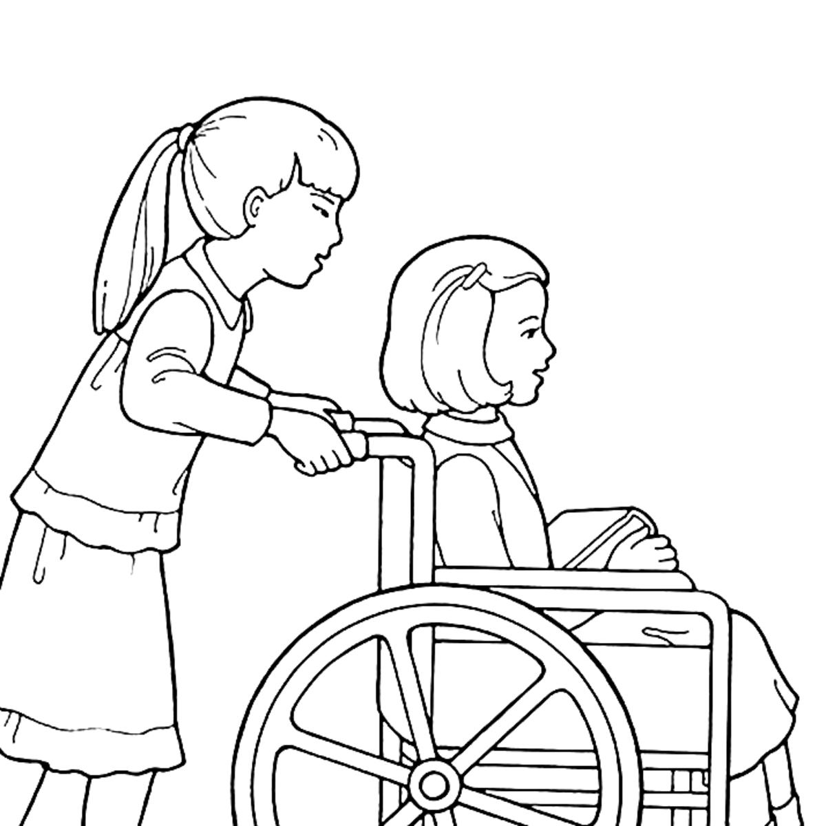 Раскраска Малыш в коляске
