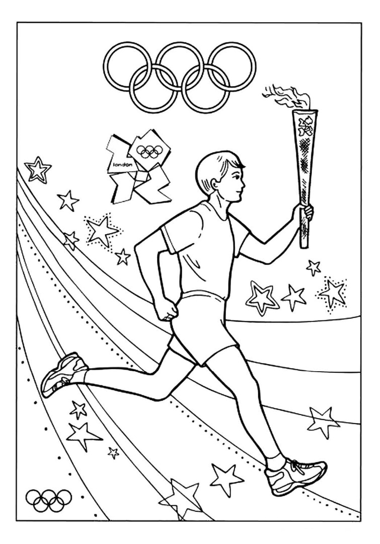 Раскраска талисманы Зимние Олимпийские игры
