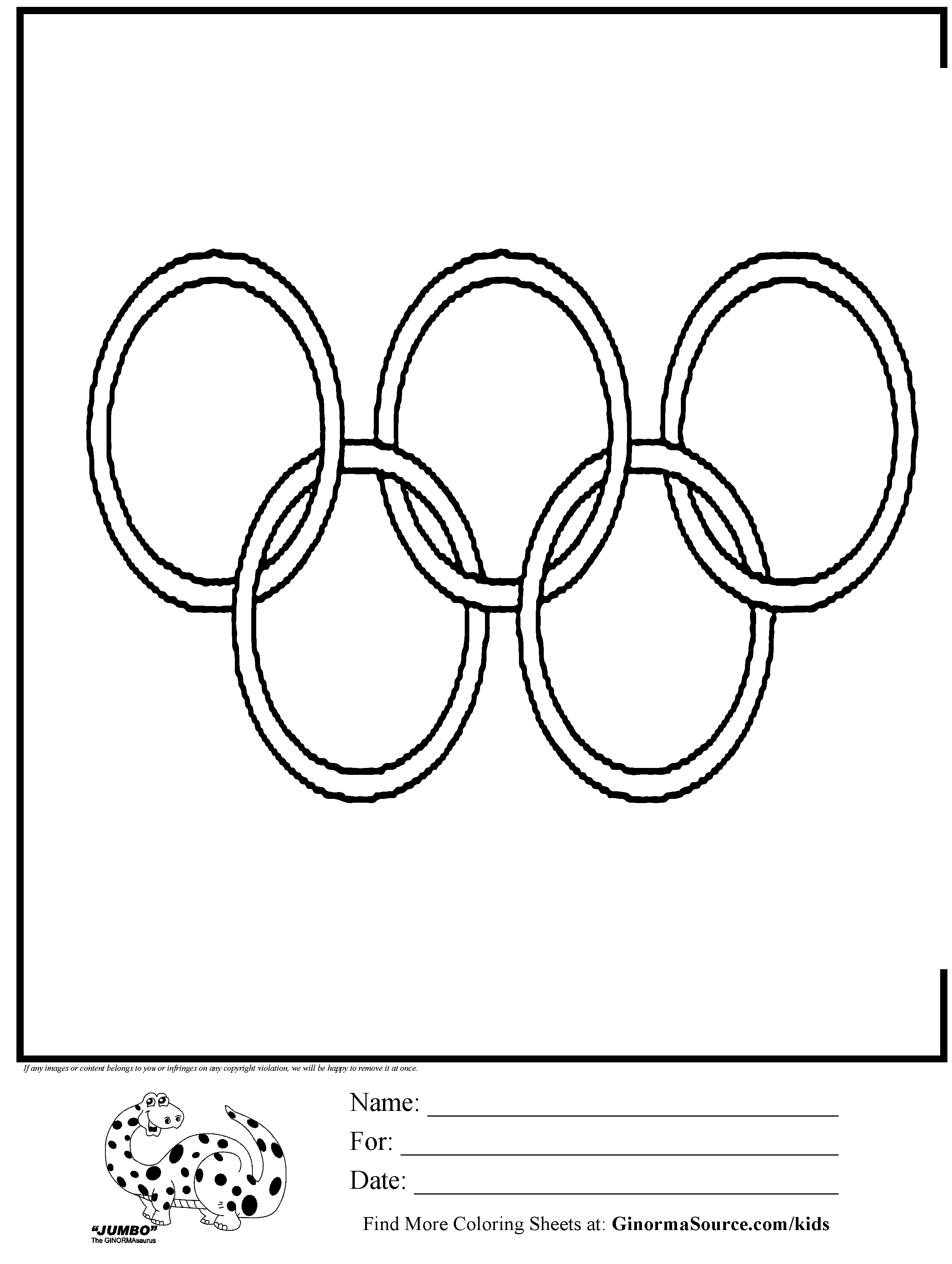 Раскраски кольца, Раскраска олимпийские кольца Олимпиада.