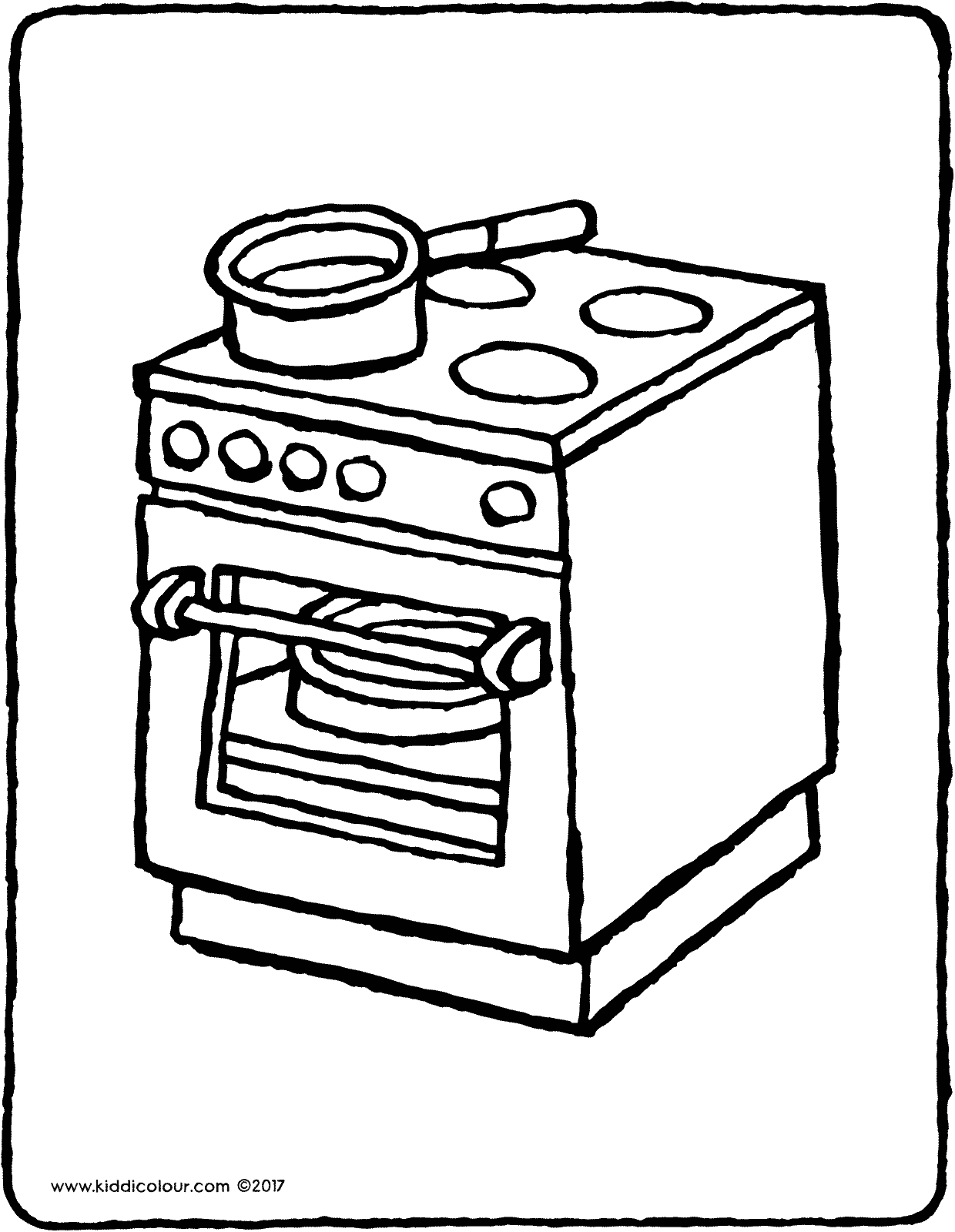 Раскраска кухня плита. Газовая плита