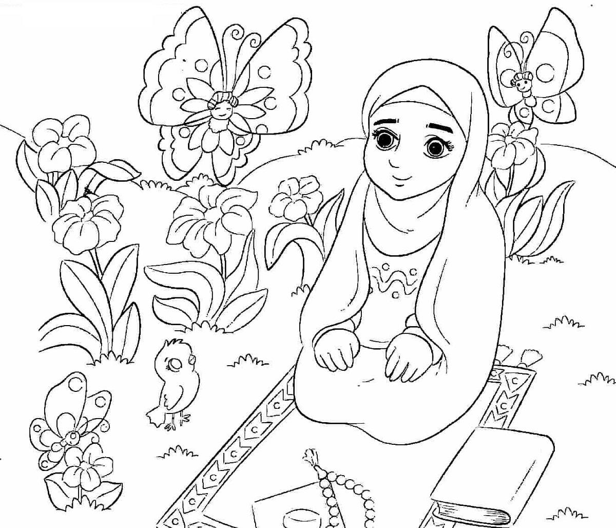 Купить мусульманские раскраски с примерами для детей
