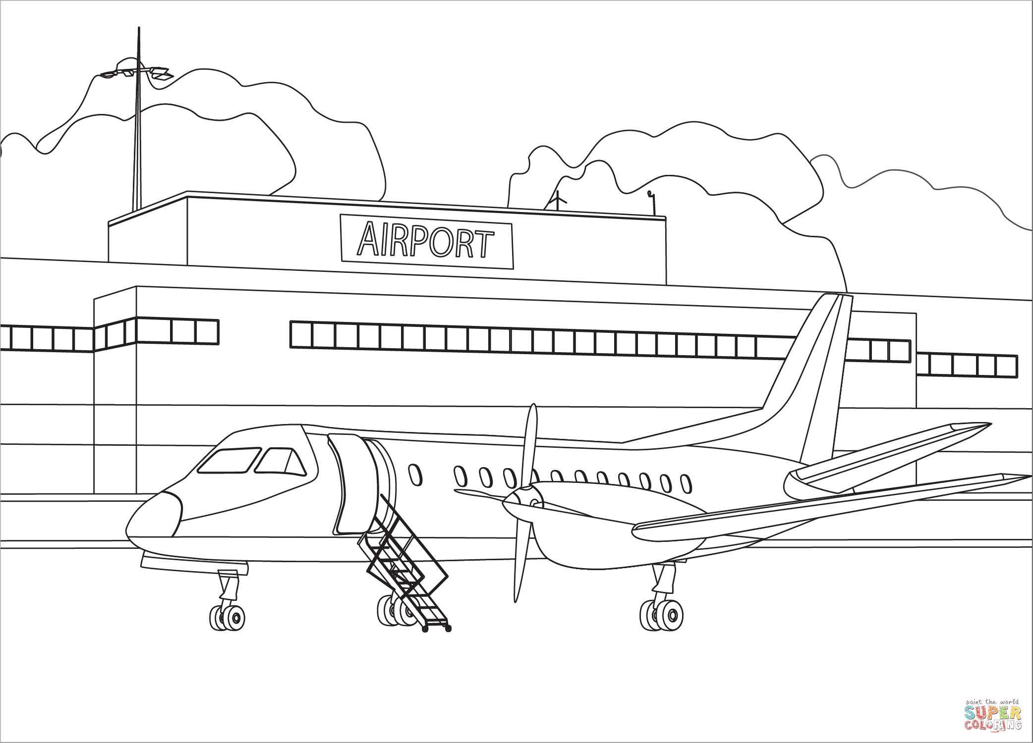 аэропорт рисунок