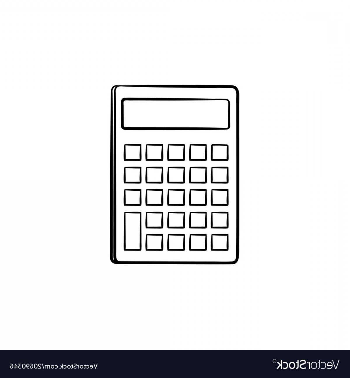 Старинный калькулятор рисунок стикер | Бесплатно векторы