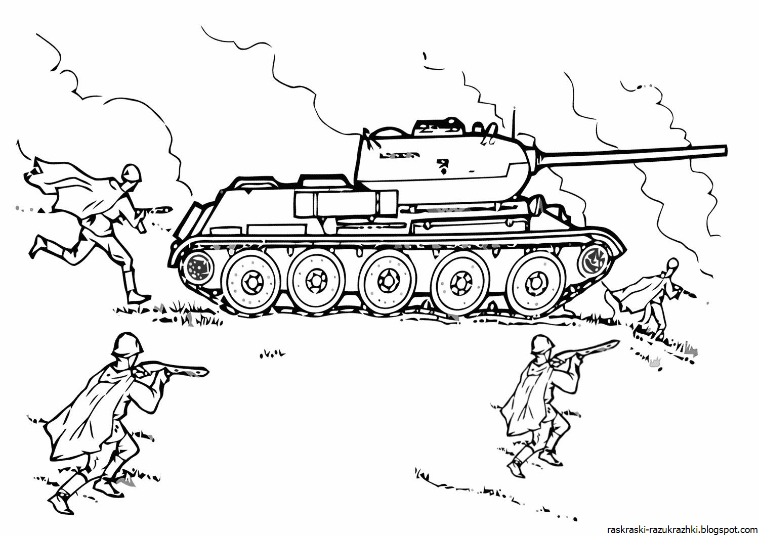 Раскраски про войну для детей