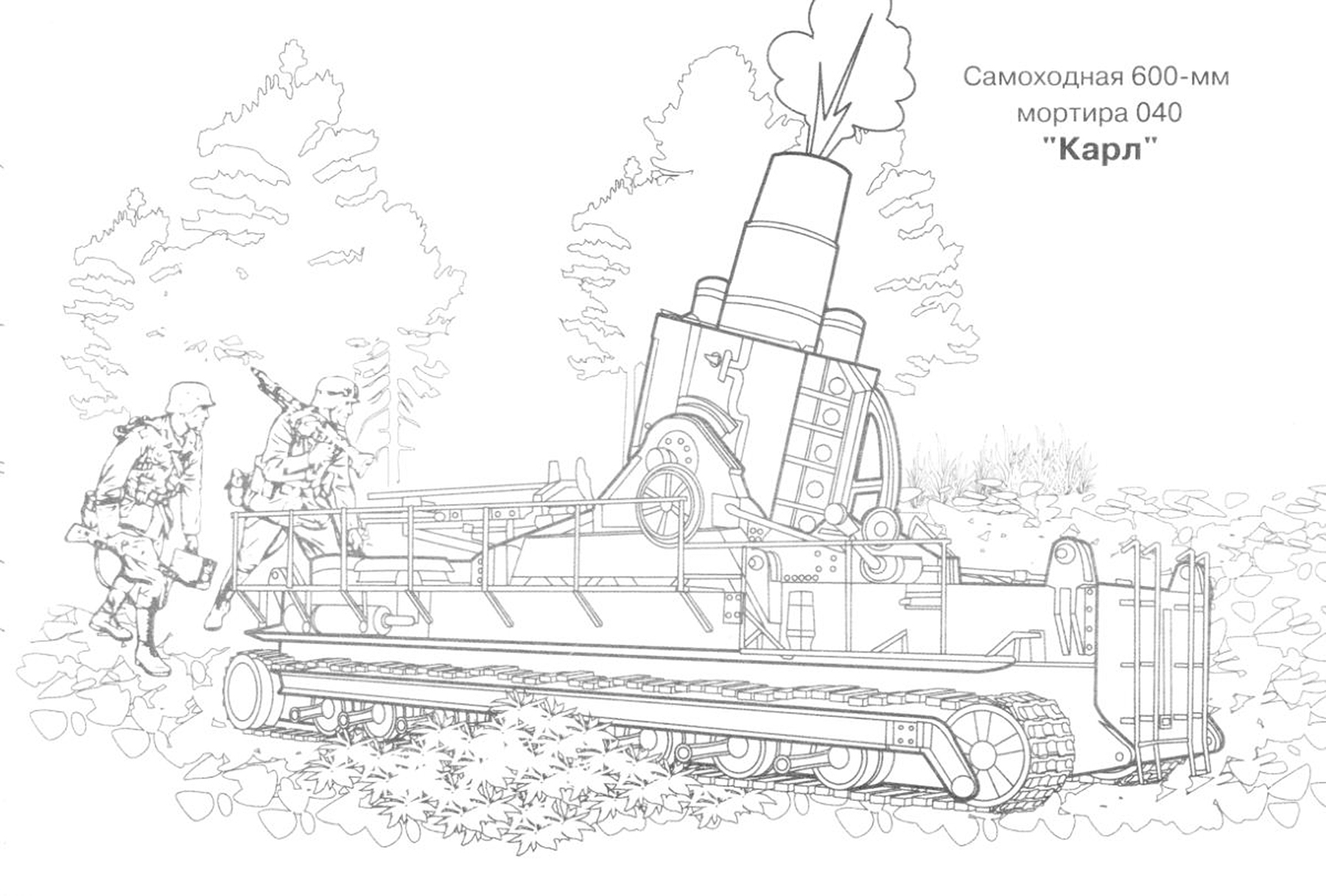 Раскраска артиллерия артиллерийские орудия