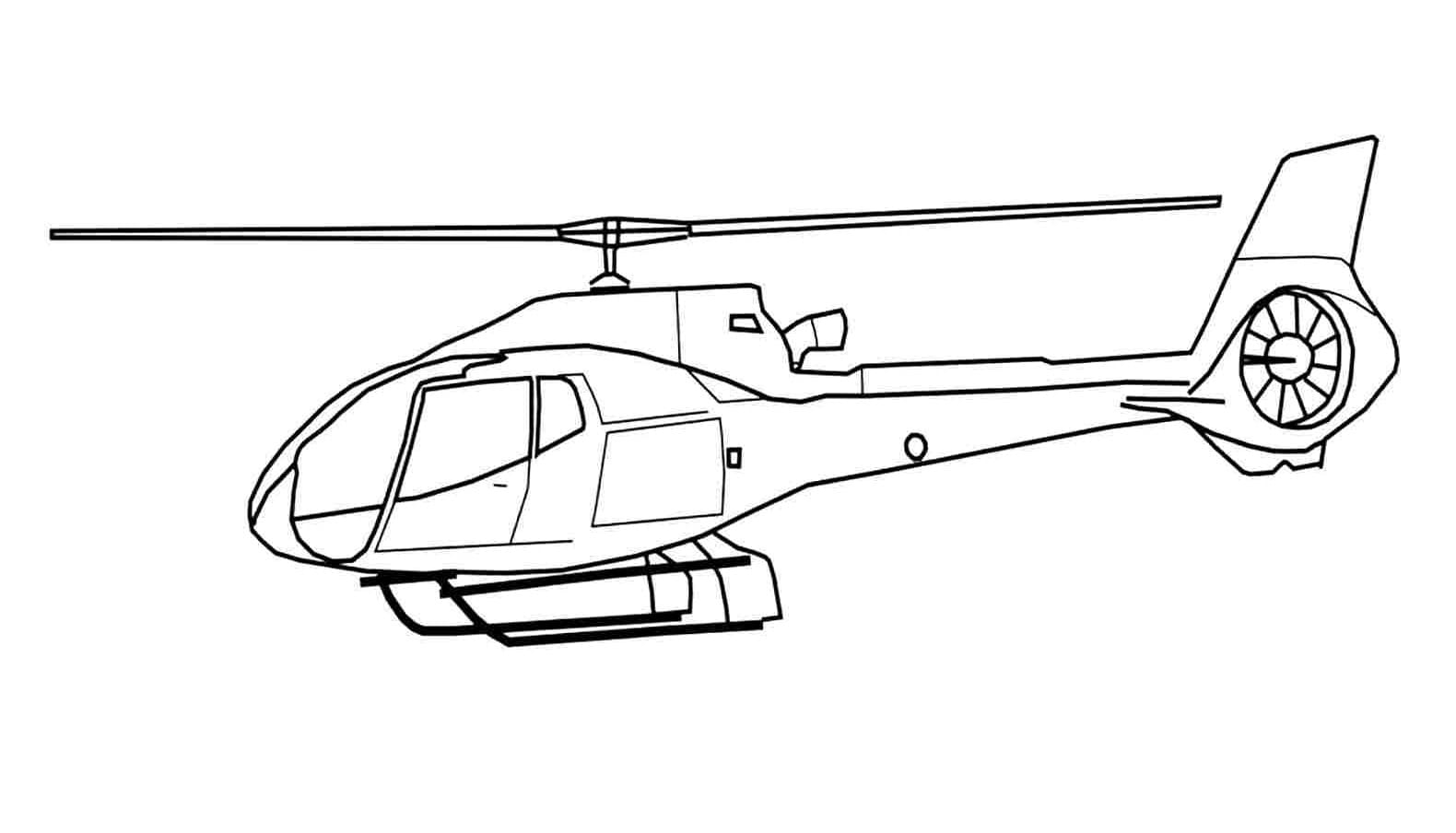 Раскраска «Современные военные вертолёты» 