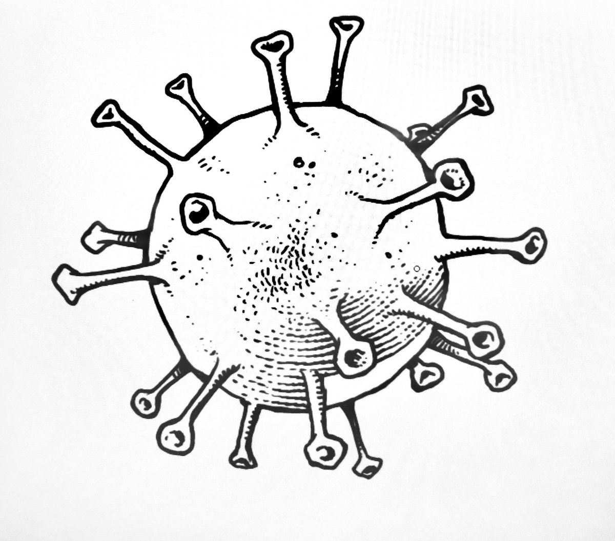 Раскраска Умка Вирусы и бактерии А4