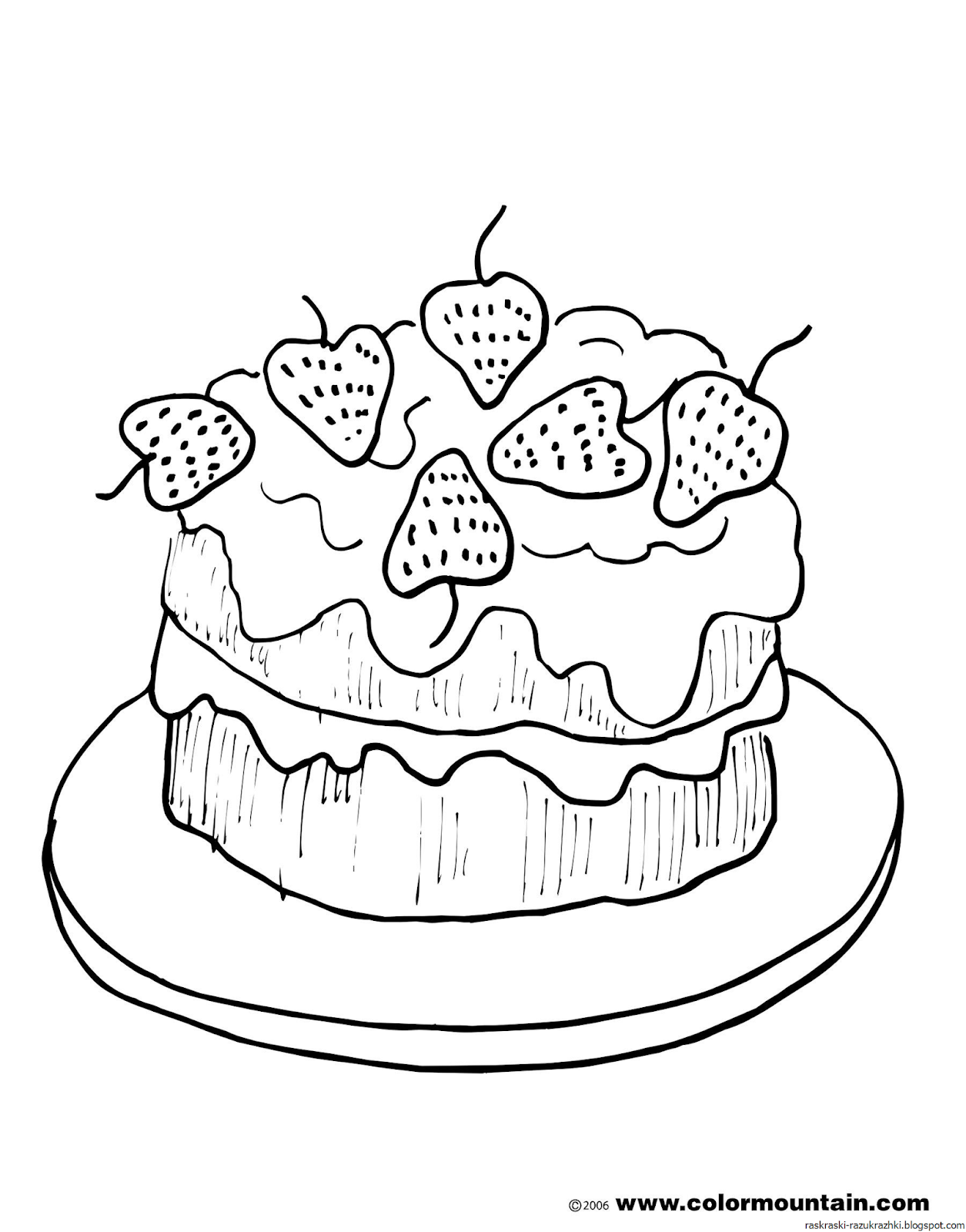 Изображения по запросу Раскраска торт