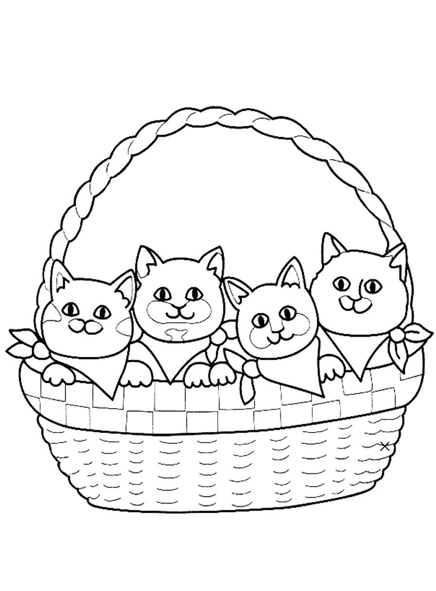 Раскраска для малышей «Котёнок»