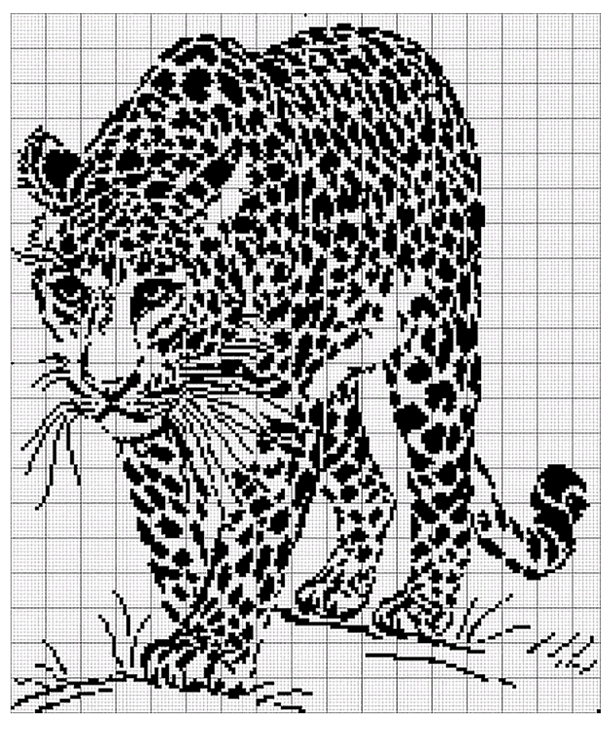 Вышивка монохром схемы львы - Мастер класс с пошаговыми фото