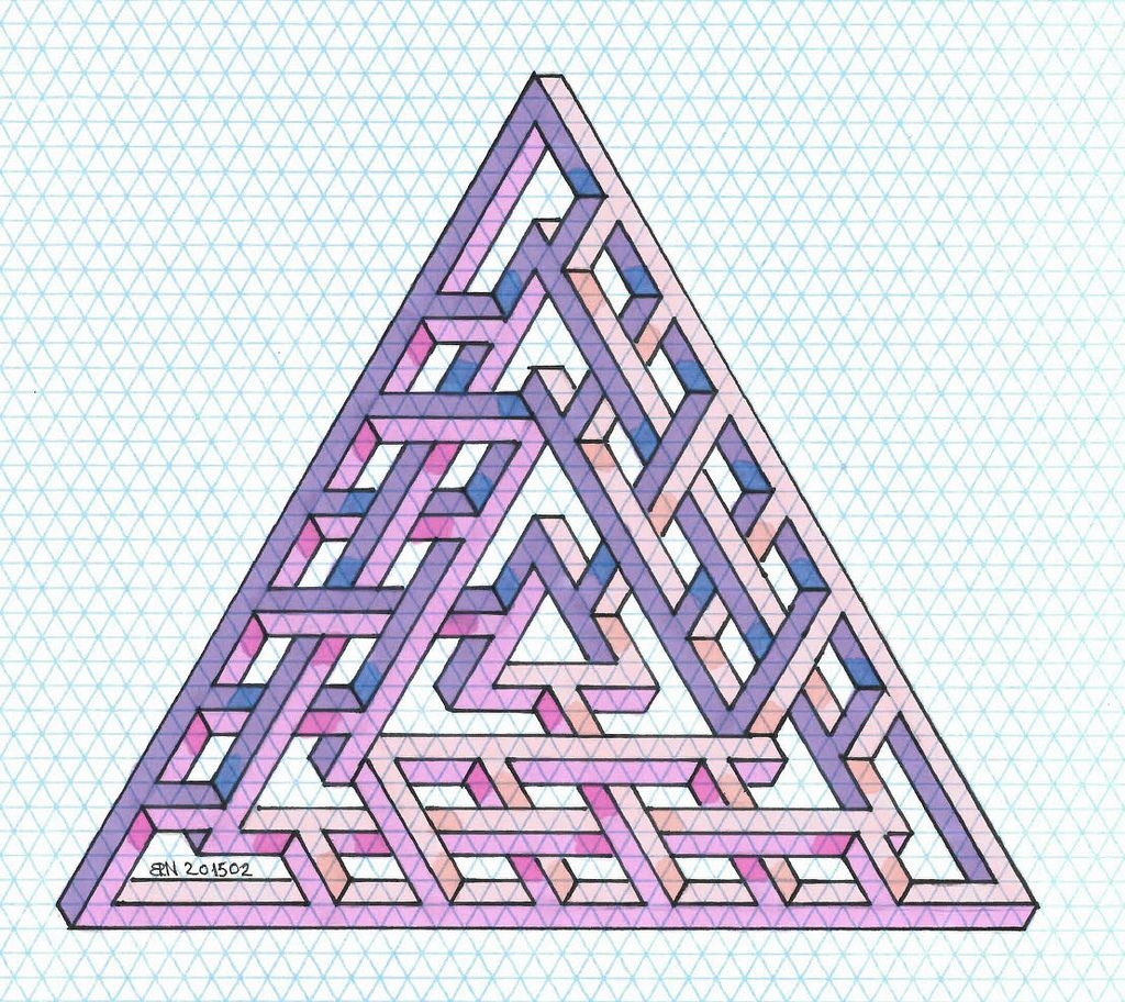 Мягкий конструктор «Треугольник» объемный, цвета МИКС