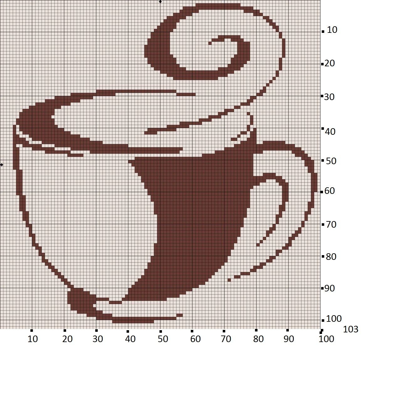 Схема вышивки «Кофейные мечты» (№) - Вышивка крестом