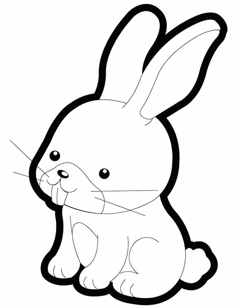 Раскраска кролик