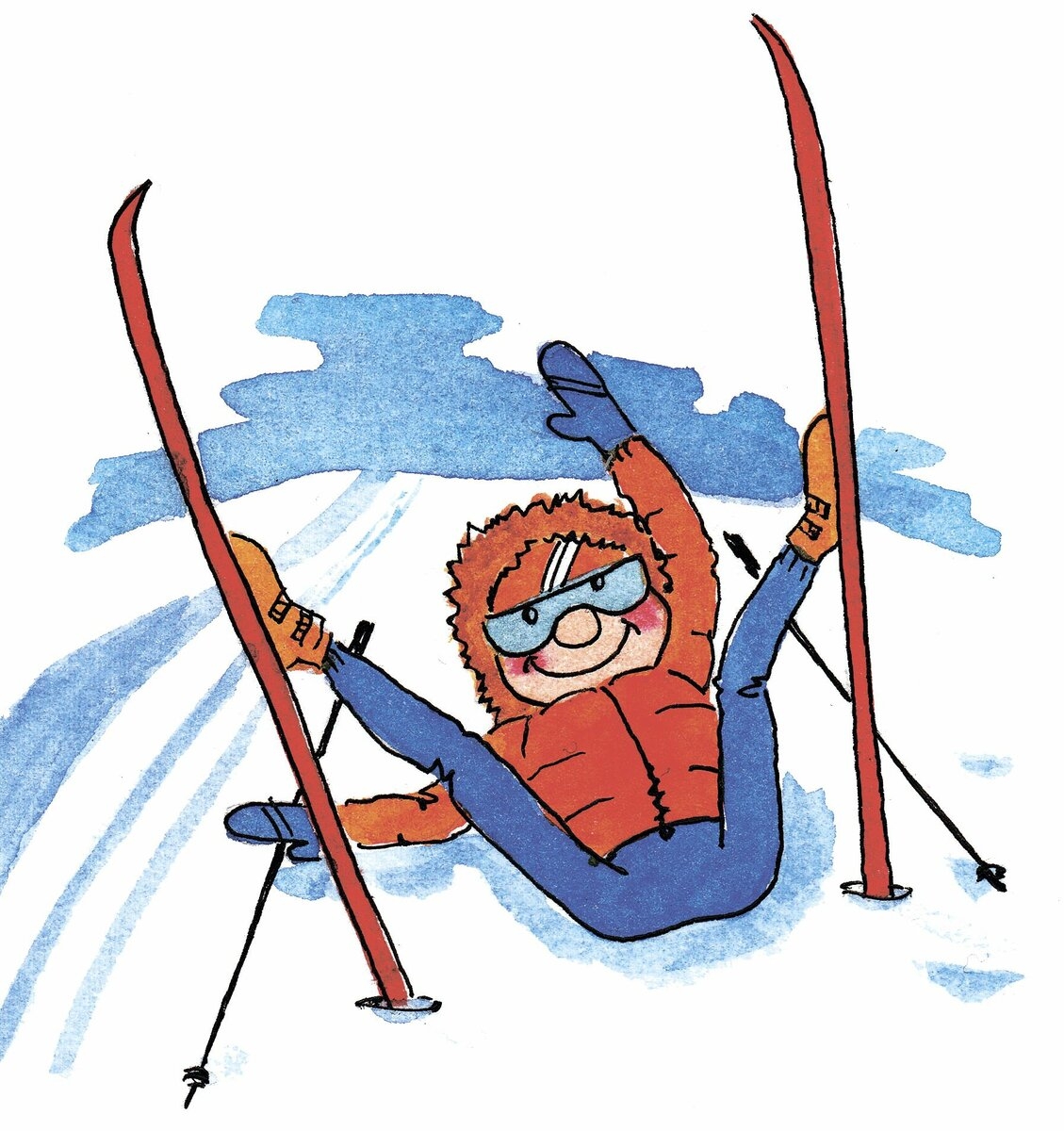 Лыжник спицами. Веселый лыжник. Смешной лыжник. Покататься на лыжах. Веселая лыжница.