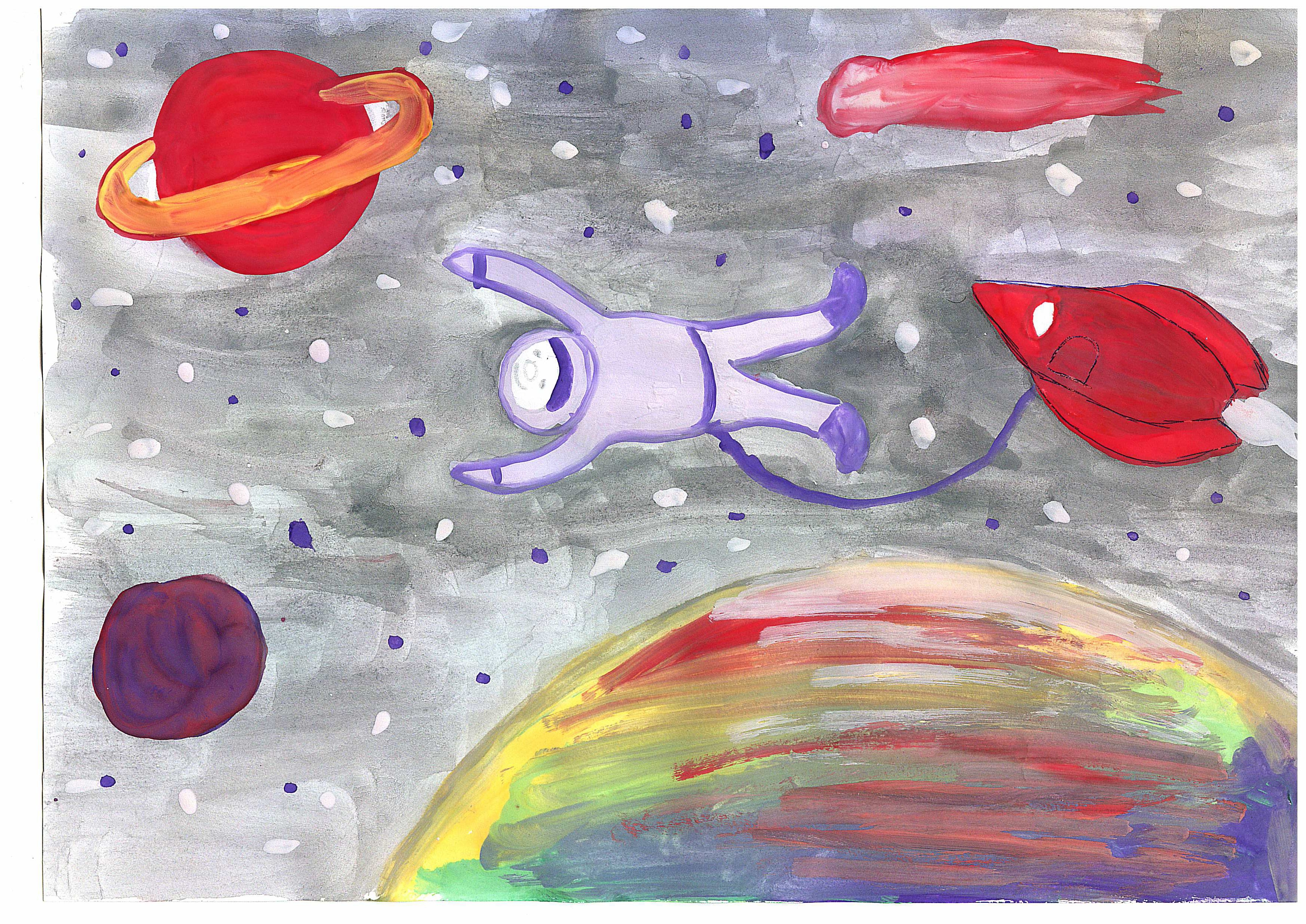 Рисуем космос карандашами. Космос рисунок. Космос рисунок для детей. Космос рисунок карандашом цветным. Рисование космос для малышей краски.